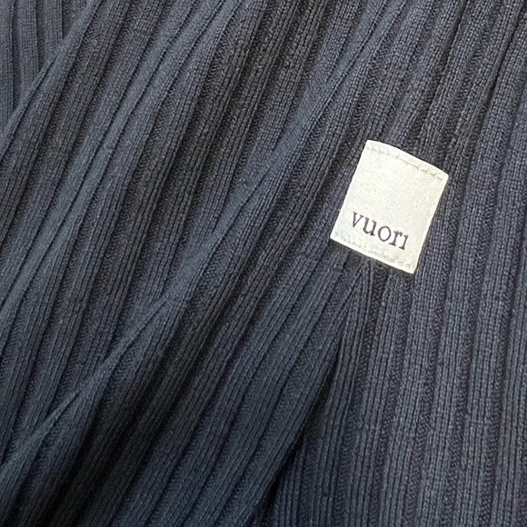 Vuori Women's Bleeker Bodysuit Long Sleeve Ribbed Turtleneck Black Size XS - Picture 9 of 9